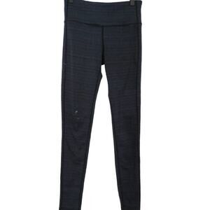 Athleta Womens Sz S Navy Black High Wide Waistband Legging Athletic Athleisure